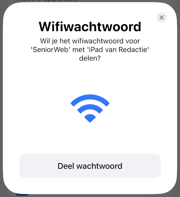 Deel wachtwoord